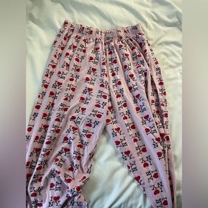 i heart nyc pants pink